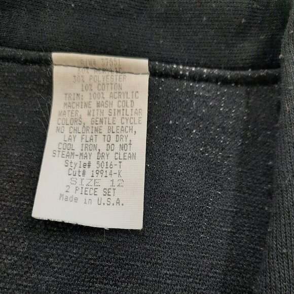 Vtg 80s gray leaf blazer - Picture 8 of 9